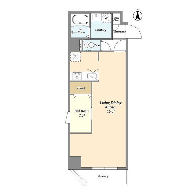 アルファコート谷在家 間取り図