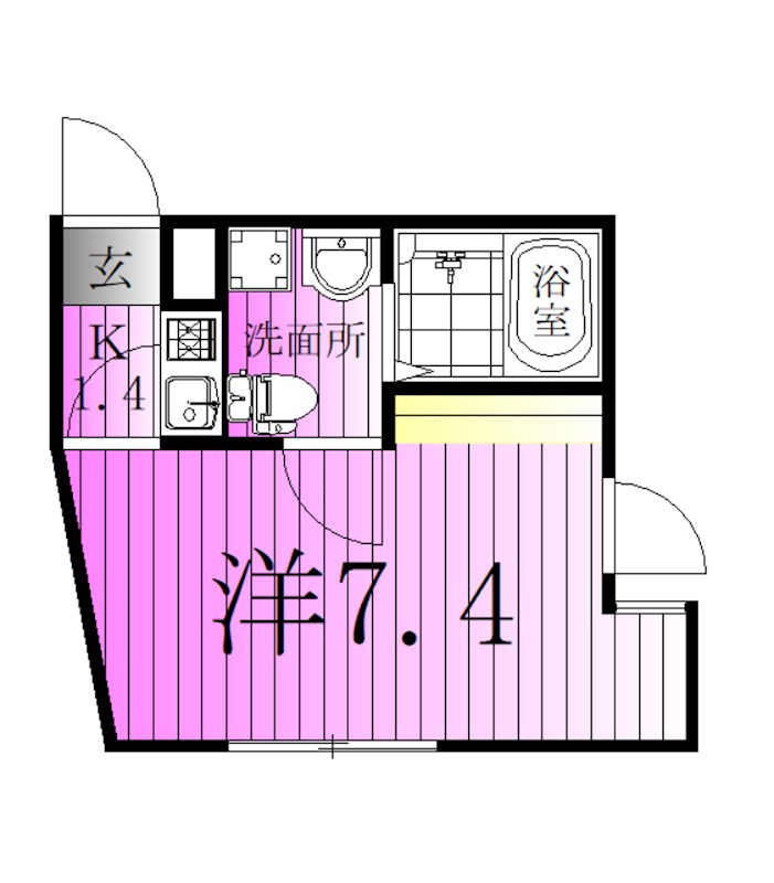 サザンロード堀切Ⅱ 間取り図