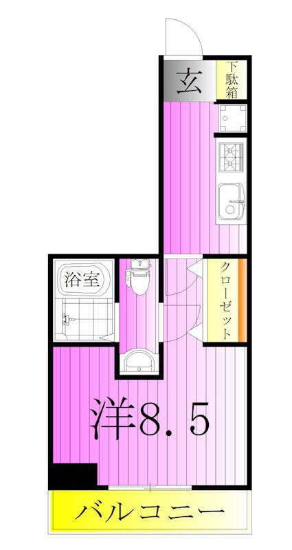 オモチデ扇大橋 間取り図