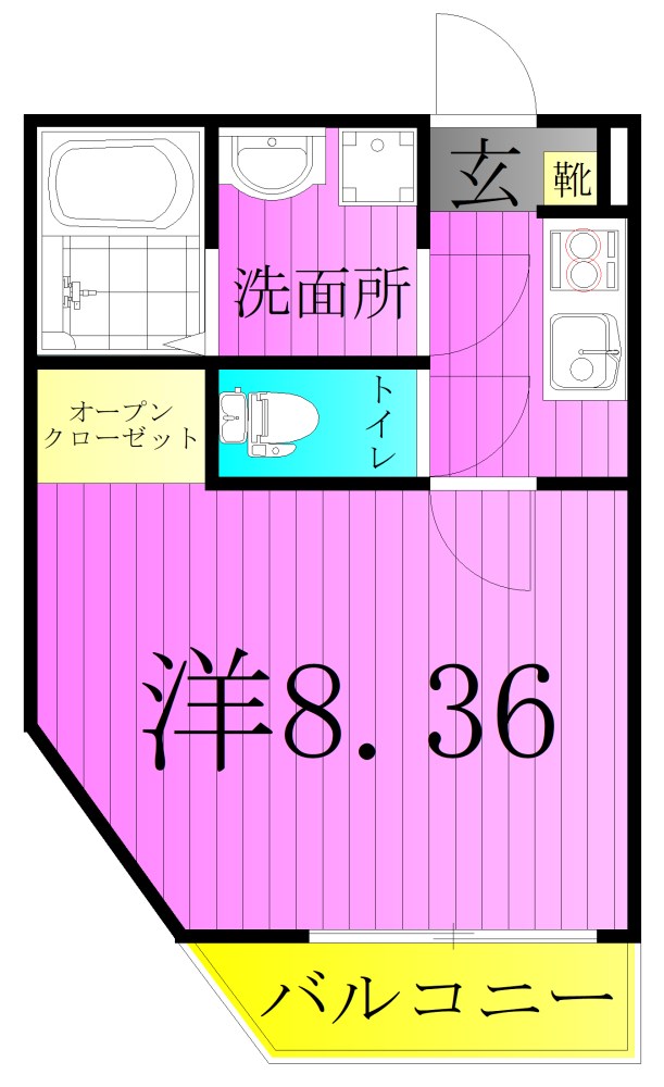 ＧＲＡＤＯ　kameari 間取り図