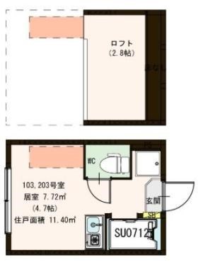 ハーモニーテラス日ノ出町 間取り図