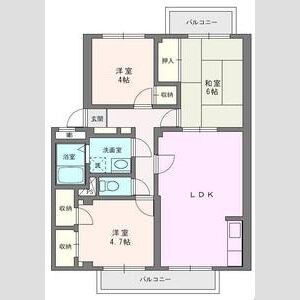 ガーデンビレッジ柏2号棟 間取り