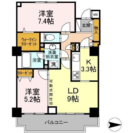 アコール北千住 間取り図