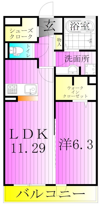 ボヌールメゾン 間取り図