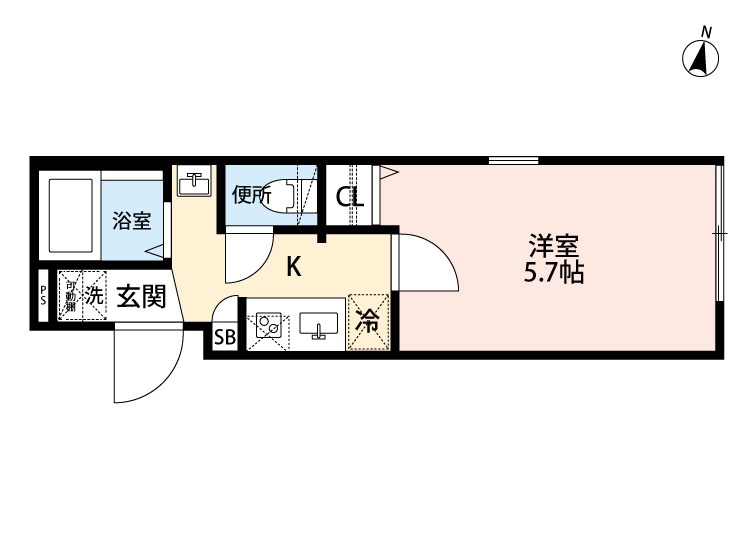 グランクオール北千住オリエンタルキューブ 間取り図