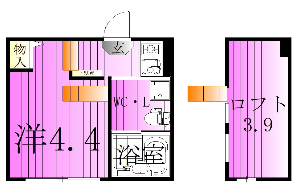 ハーモニーテラス亀有 間取り図