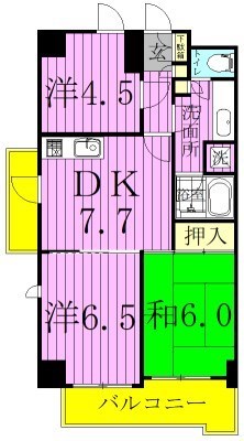 INSURANCE　BLDG.ⅩⅣ 701号室 間取り