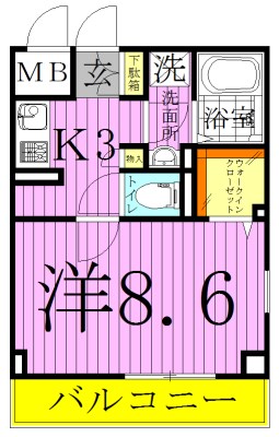Ｐａｒｋ　Ａｖｅｎｕｅ 間取り図