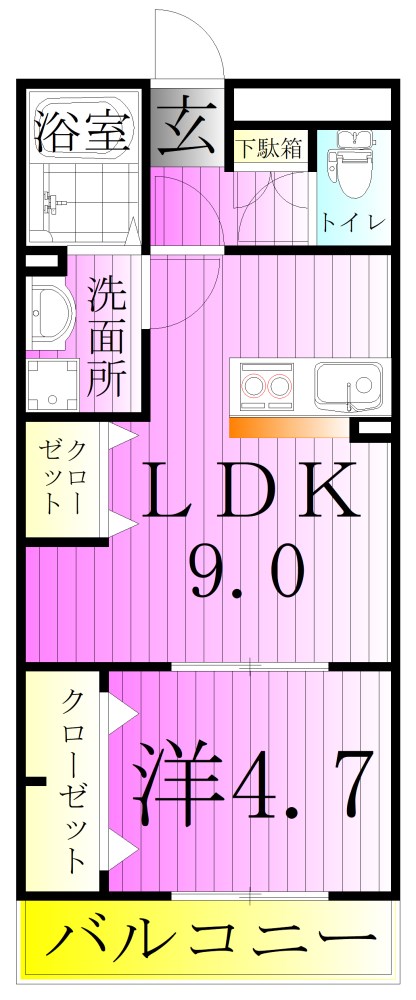 シェ・ルポン 間取り図