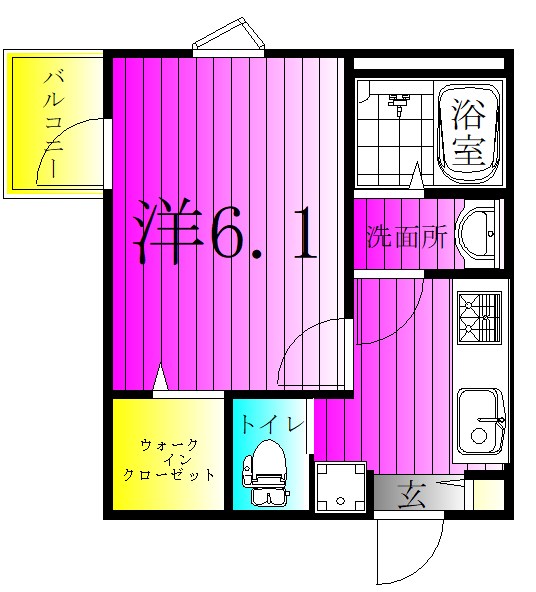 ＫＥＩＡＩ　ＲＥＳＩＤＥＮＣＥ　新松戸Ⅱ 間取り