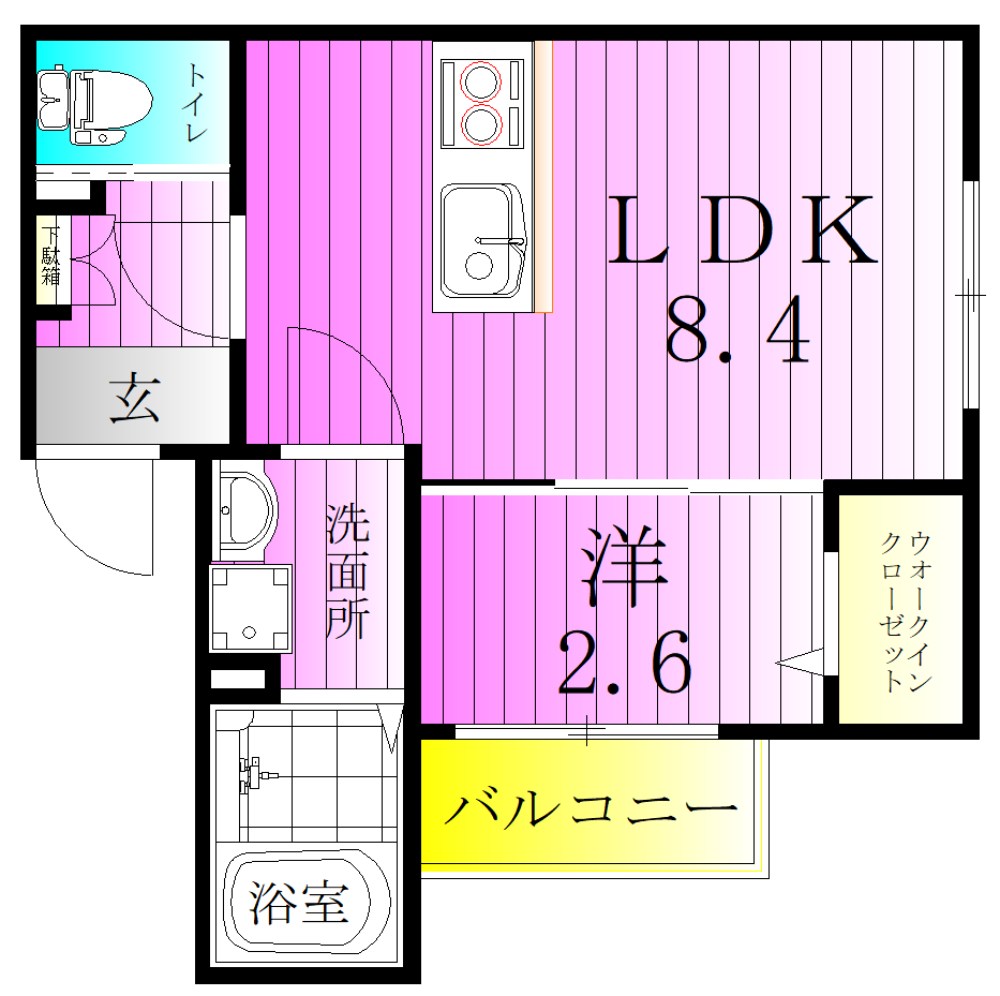 KEIAI　RESIDENCE　八潮 303号室 間取り
