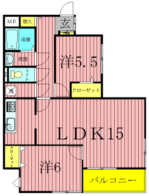 浜島レジデンス 203号室 間取り
