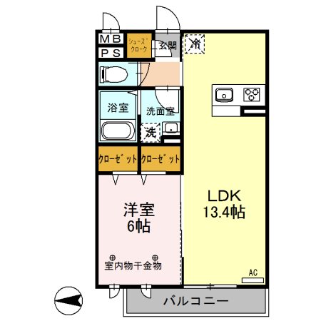 クラルテ 間取り図