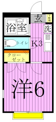 クレアール西新井 間取り図