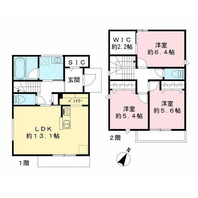五香元山　E棟  間取り