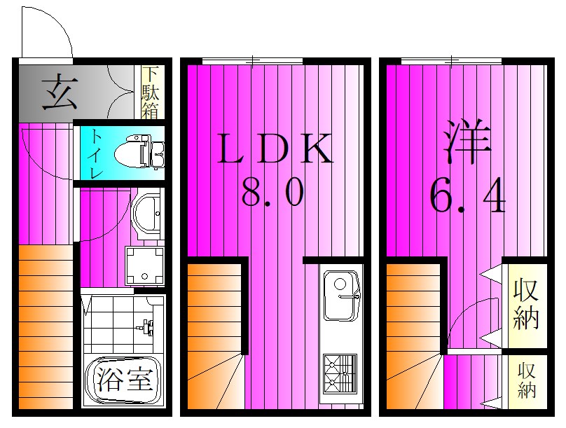 MOK-TERRACE新松戸 間取り