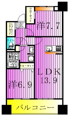 ロイヤルパークスシーサー南千住 間取り図