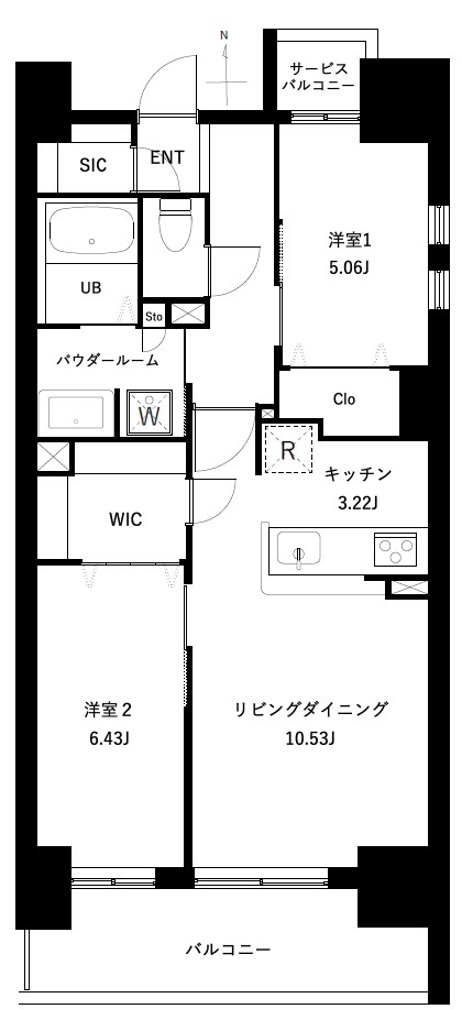 アーバンパーク谷在家 間取り図
