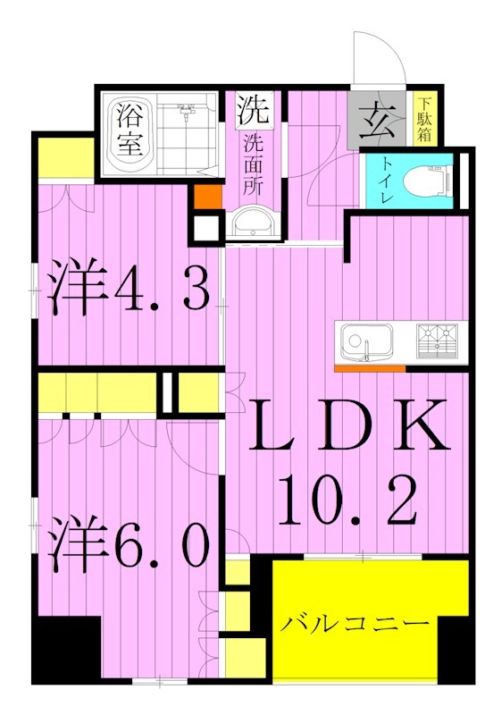 ザ・レジデンス三ノ輪 間取り図