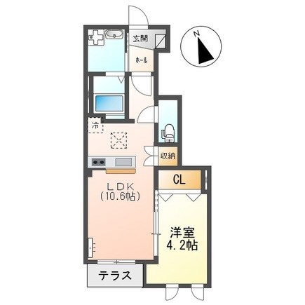 アイリスⅡ 103号室 間取り