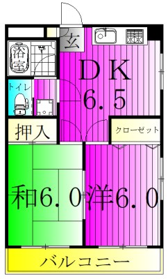 グレース鎌ヶ谷Ⅰ 間取り