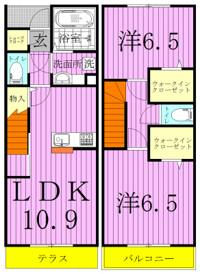 メゾン・シュシュⅠ 105号室 間取り