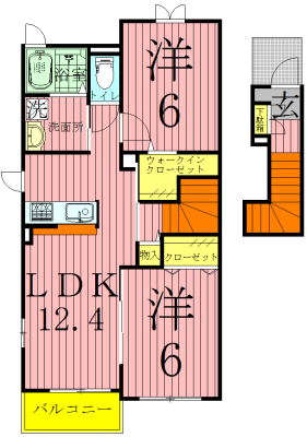 エレガント　ヒル 201号室 間取り