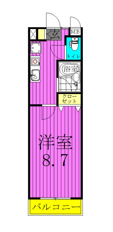 第3アサヒハイツ 間取り図
