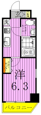 REGALIZ北千住 間取り図