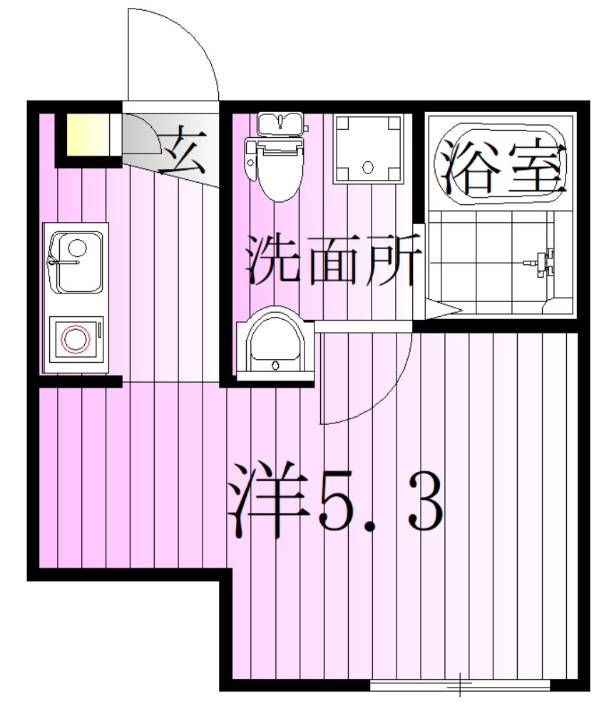 オアシス五反野 間取り図