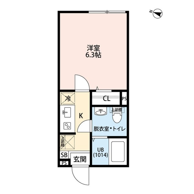 エクセラン西尾久East 間取り図