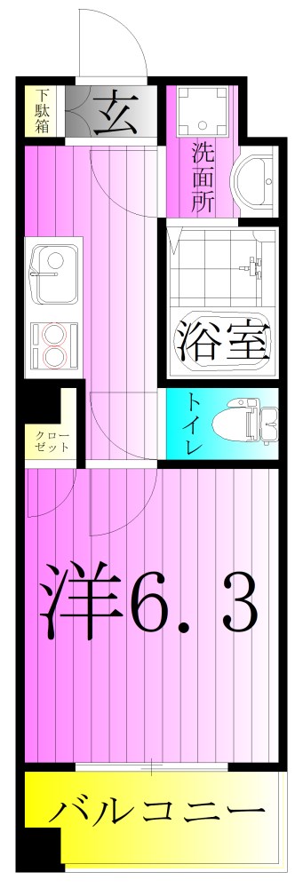 サンリット江北 間取り図