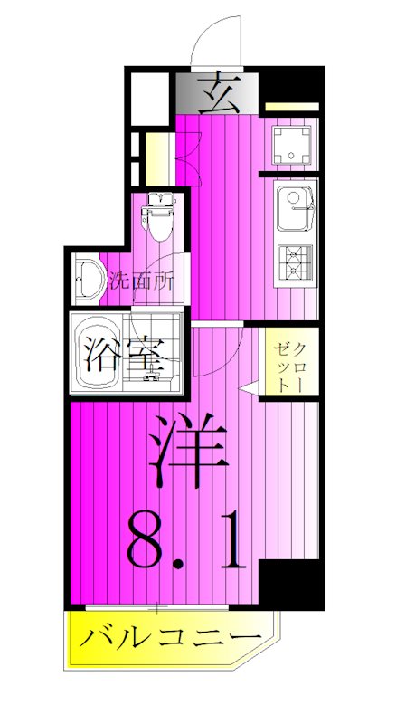 リュクス東金町  間取り図