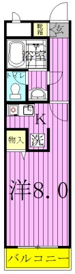 Ａ・アパートメント 102号室 間取り
