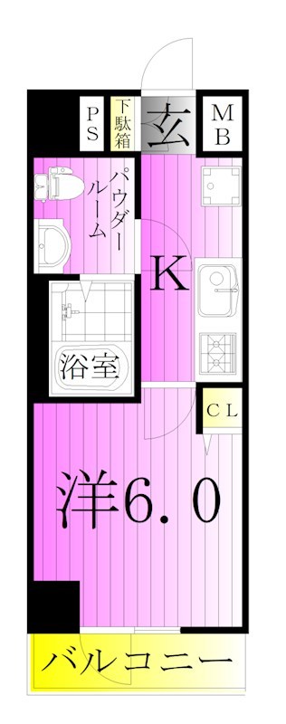 ジェノヴィアお花茶屋Ⅱスカイガーデン 間取り図