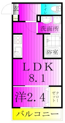 KEIAI RESIDENCE 新柏 302号室 間取り