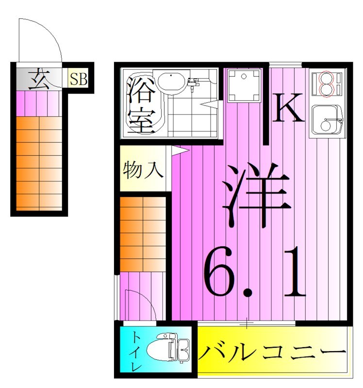 クレイドル北千住  間取り図