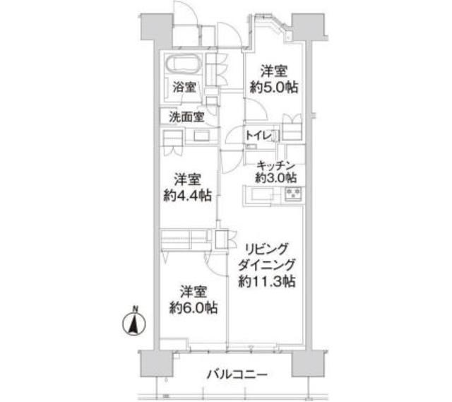 パークホームズ亀有ガーデンズコート 間取り図
