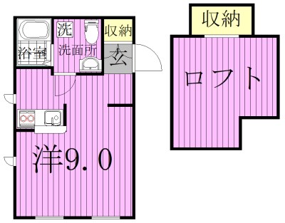 プリマルージュ松戸 202号室 間取り
