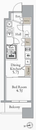 グランカーサ町屋 間取り図