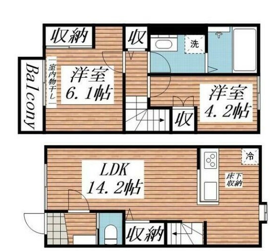 フェリス 105号室 間取り