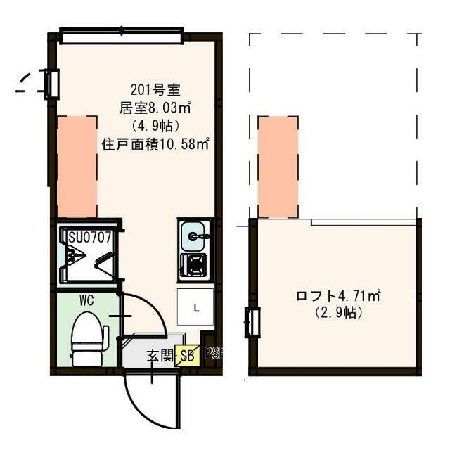 ハーモニーテラス町屋Ⅴ 間取り図