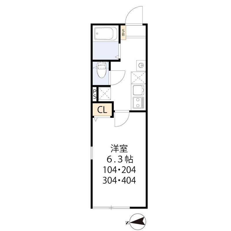 TIGRE ADACHISHIMANE 間取り図
