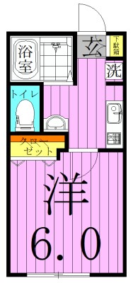 キャメル足立皿沼B棟 間取り図