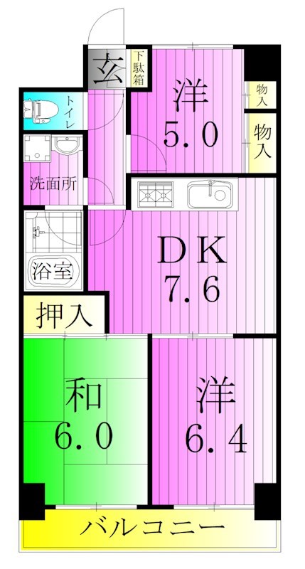 パピルスマンション 間取り図