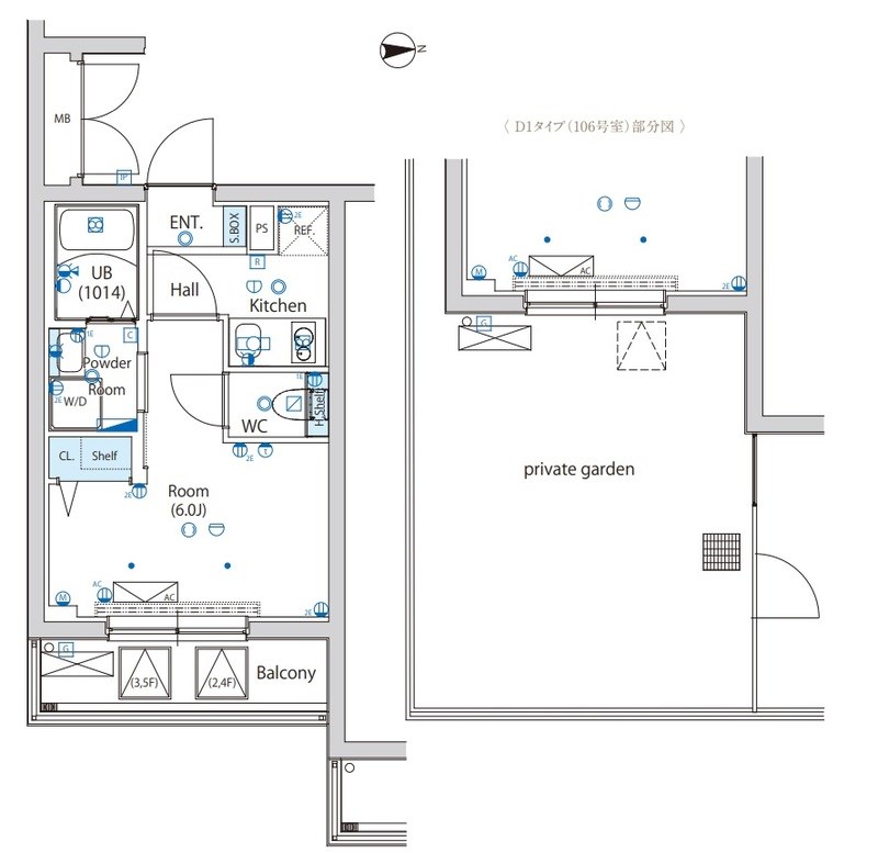 エストゥルース亀有 間取り図