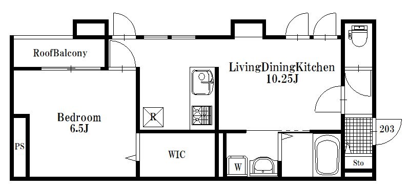 ソル　プエンテ六町 間取り図