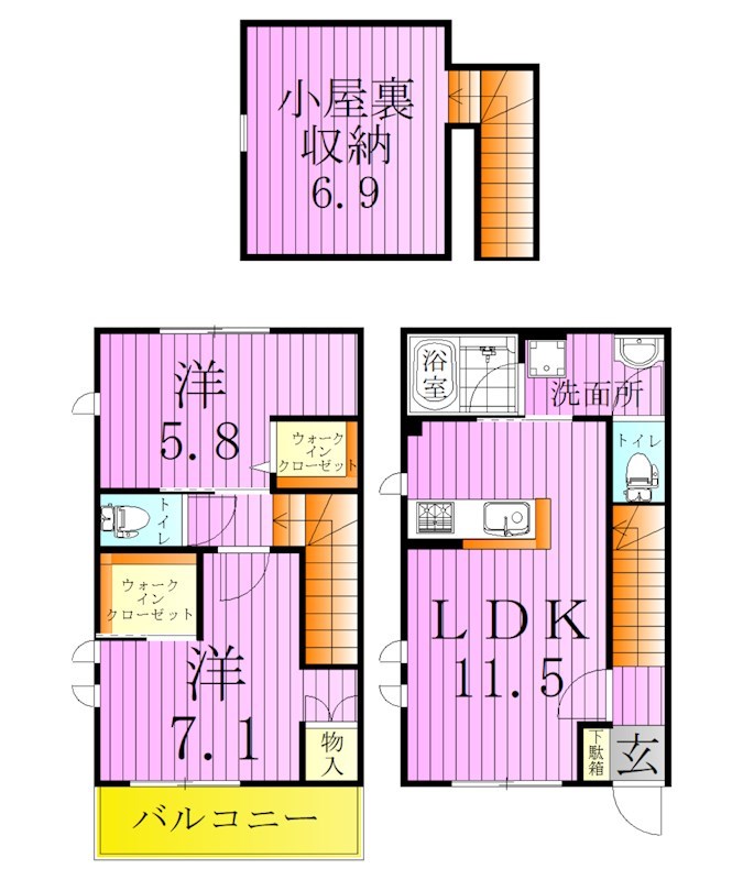 スノーピース 間取り図