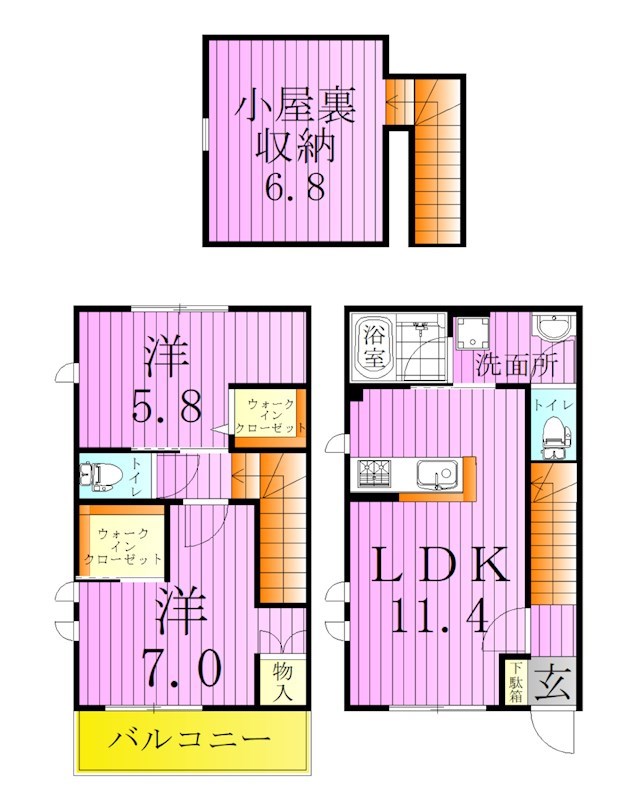 スノーピース 間取り図