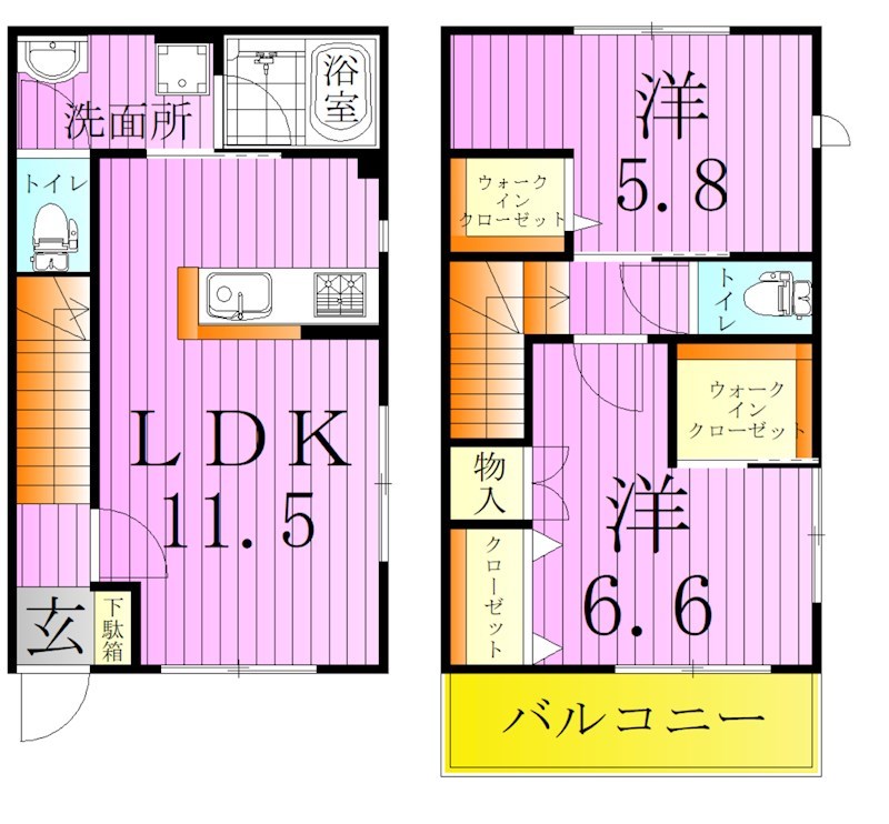 スノーピース 間取り図